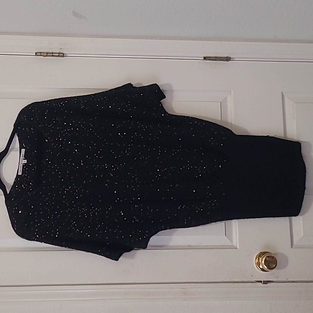 RACHEL RACHEL ROY  black with gold sequin sweater dress. Size small.